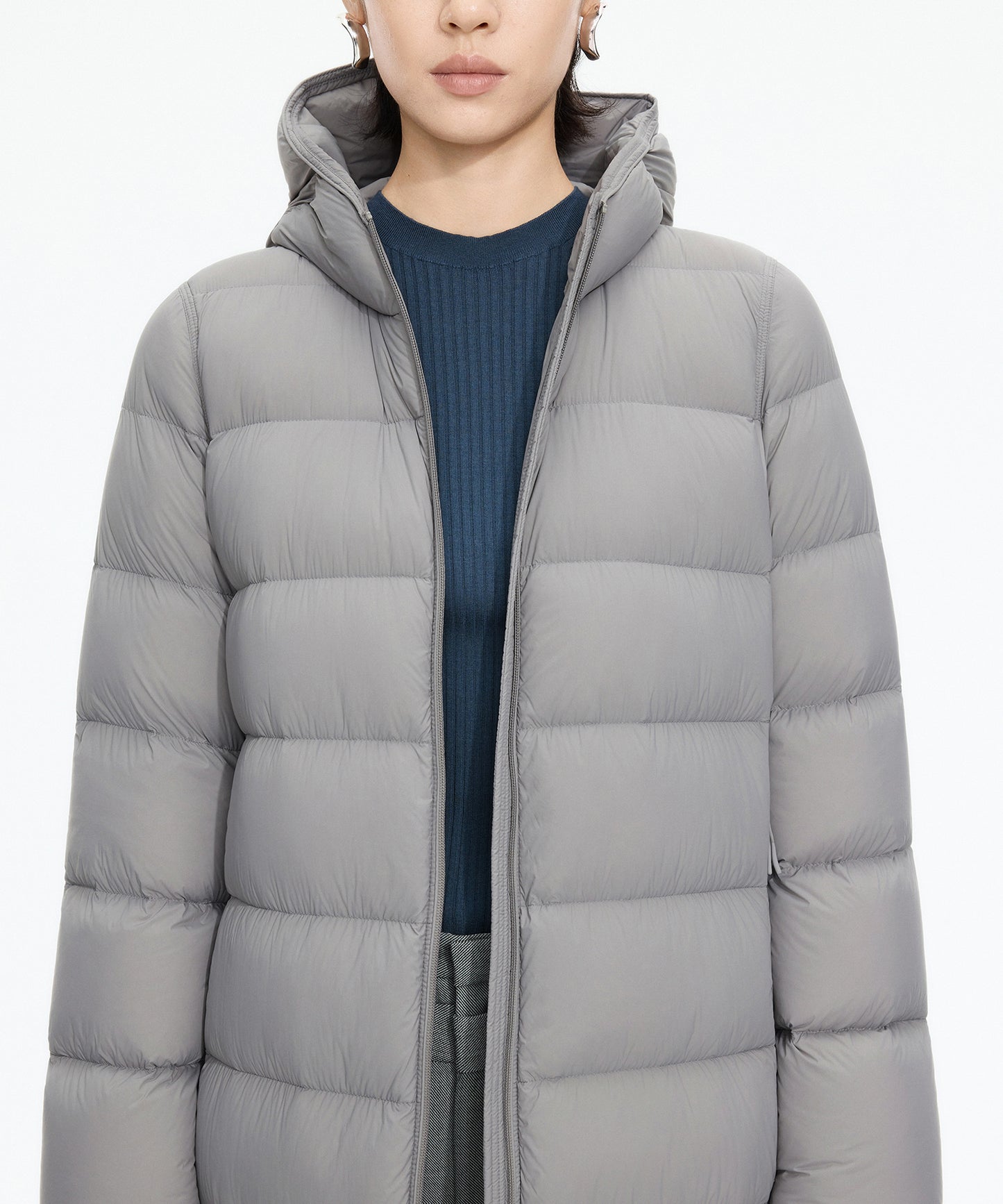 Slim Fit Long Down Coat