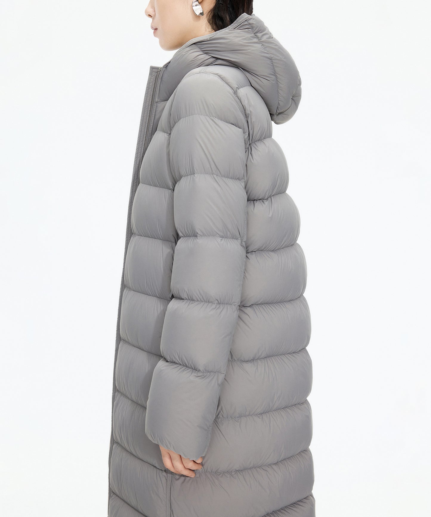 Slim Fit Long Down Coat