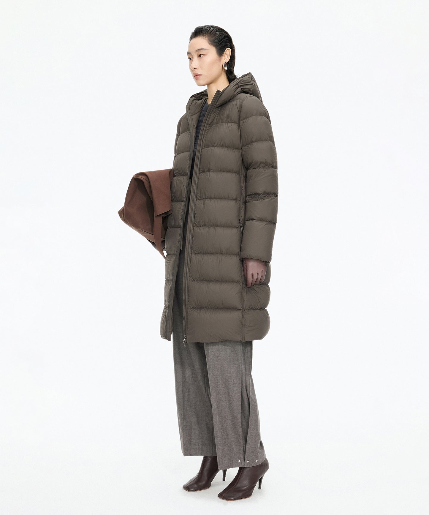 Slim Fit Long Down Coat