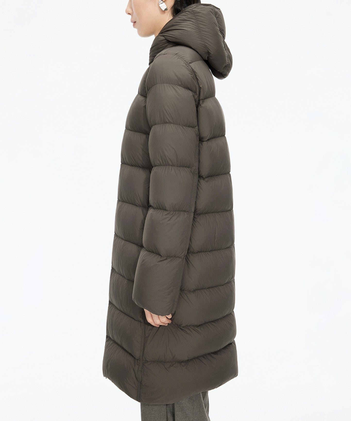 Slim Fit Long Down Coat