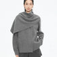 Scarf Design Knit Cardigan