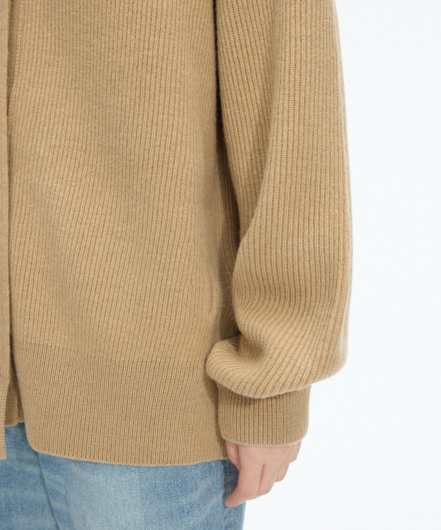 Scarf Design Knit Cardigan