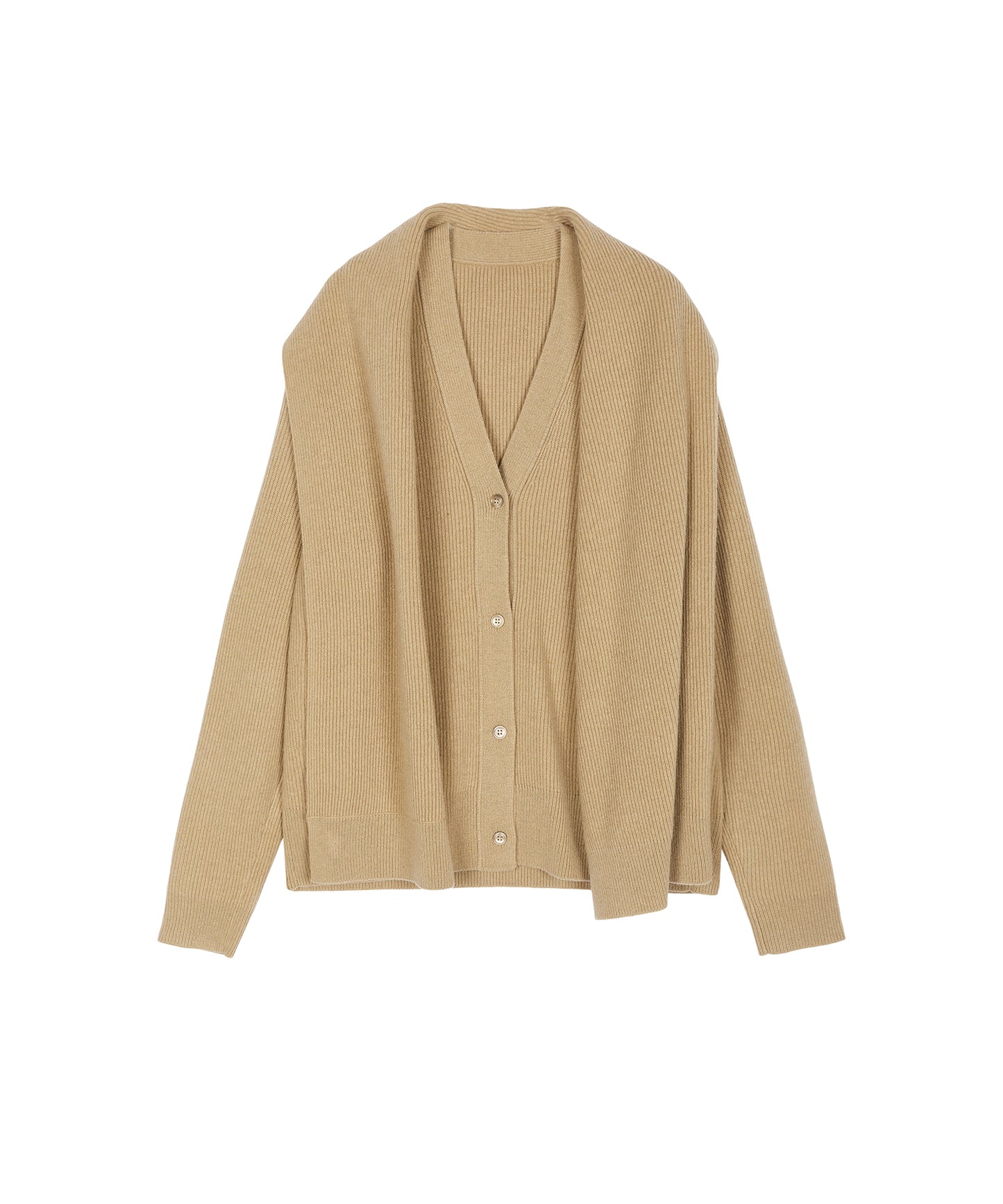 Scarf Design Knit Cardigan