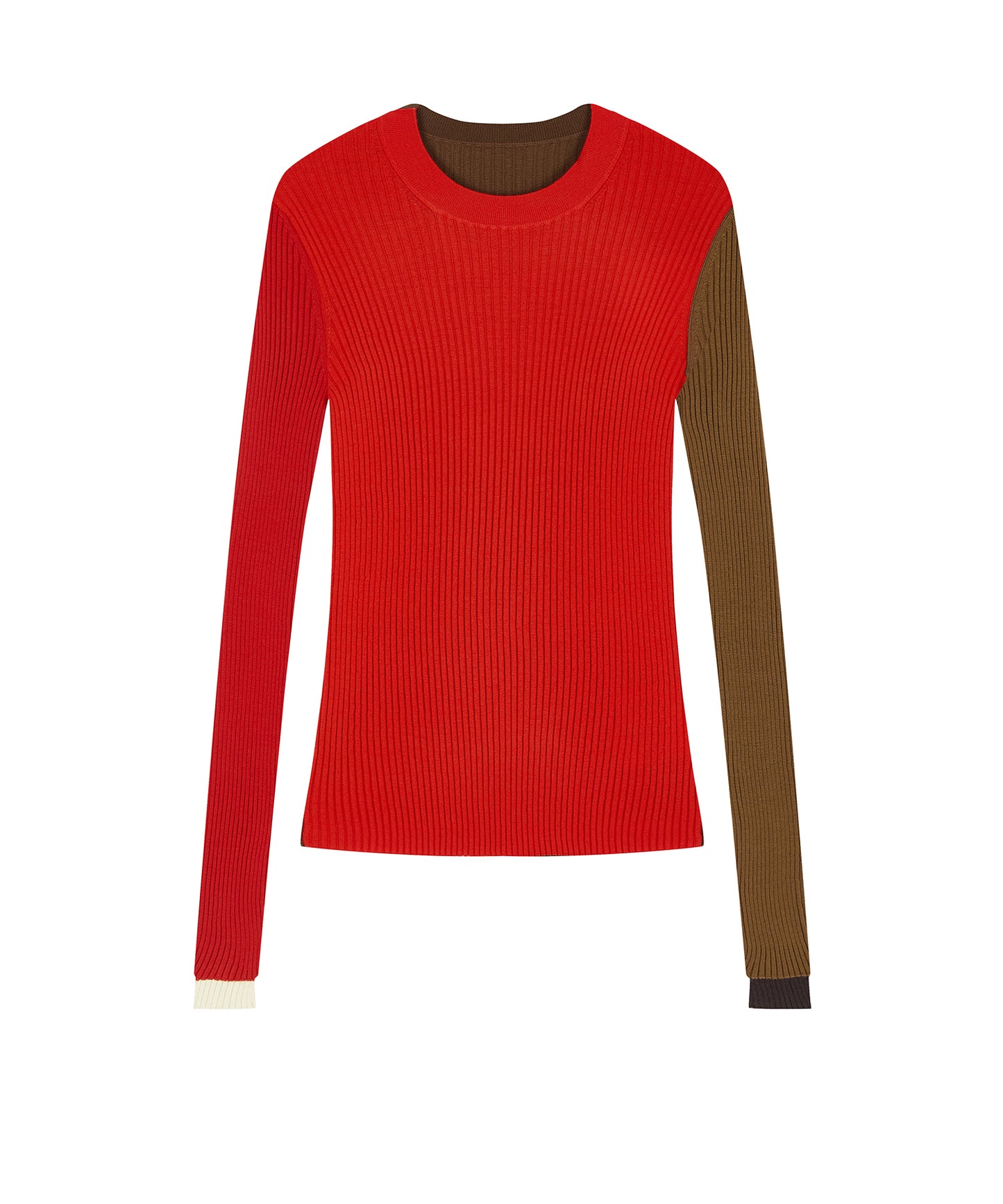 Color-block Knit Pullover