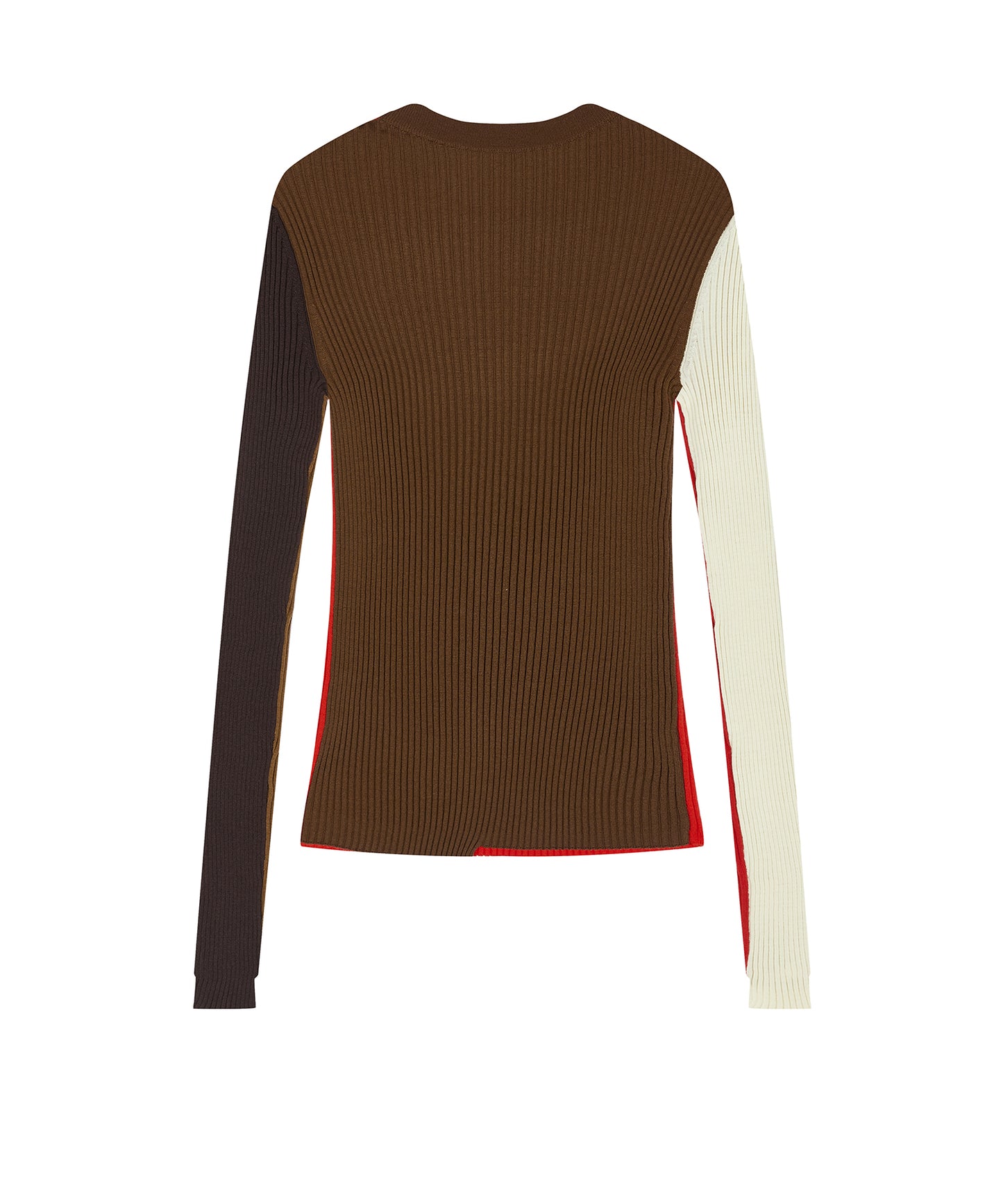 Color-block Knit Pullover