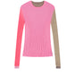 Color-block Knit Pullover