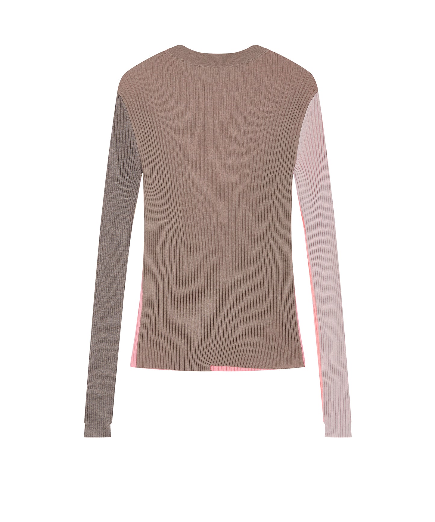 Color-block Knit Pullover