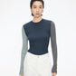Color-block Knit Pullover