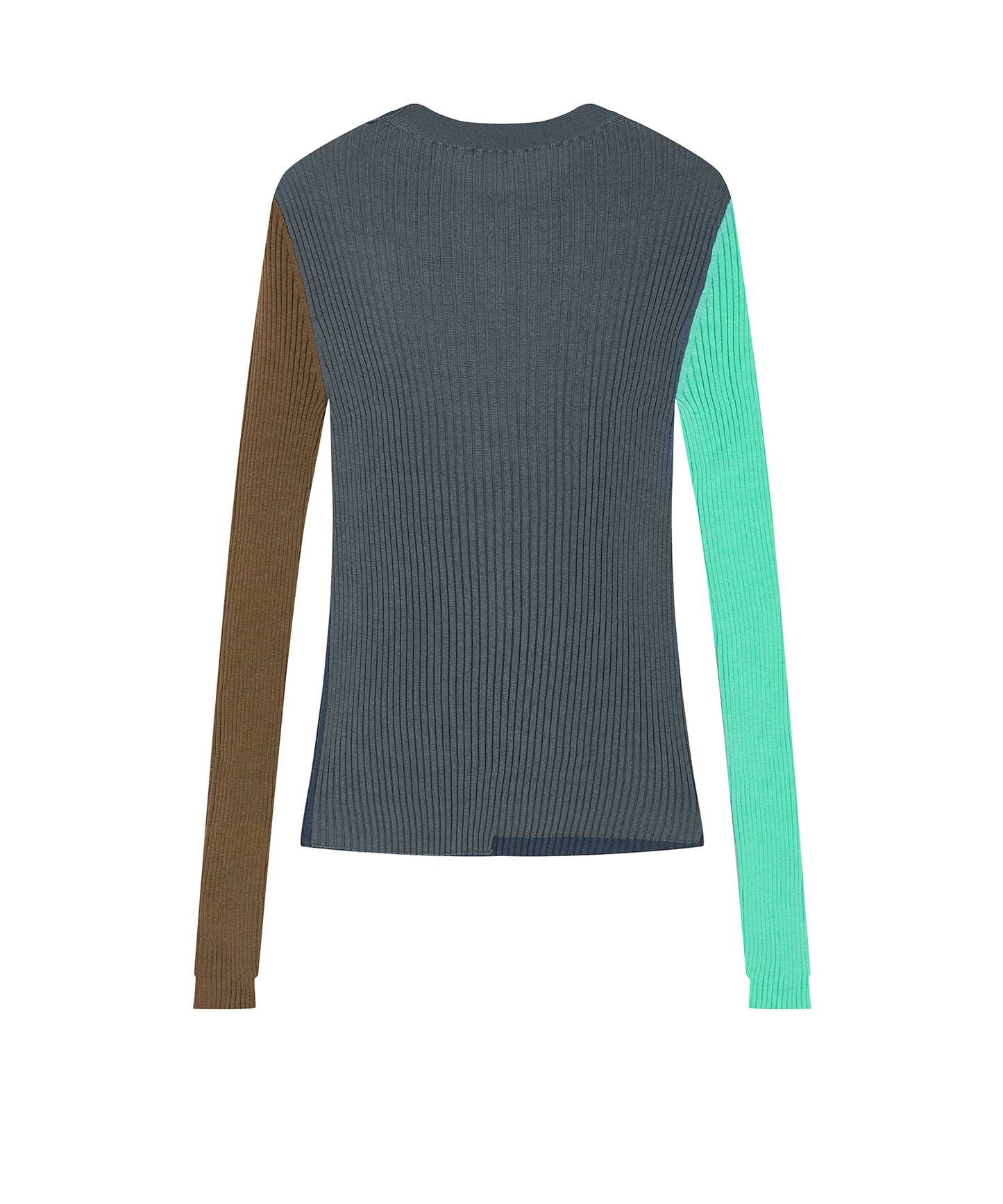 Color-block Knit Pullover