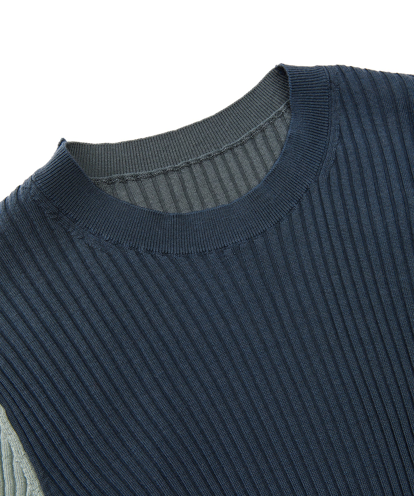 Color-block Knit Pullover