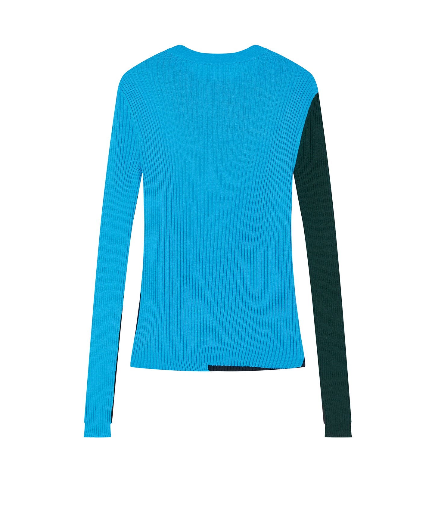 Color-block Knit Pullover
