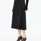 Pure Wool Pleated Skirt