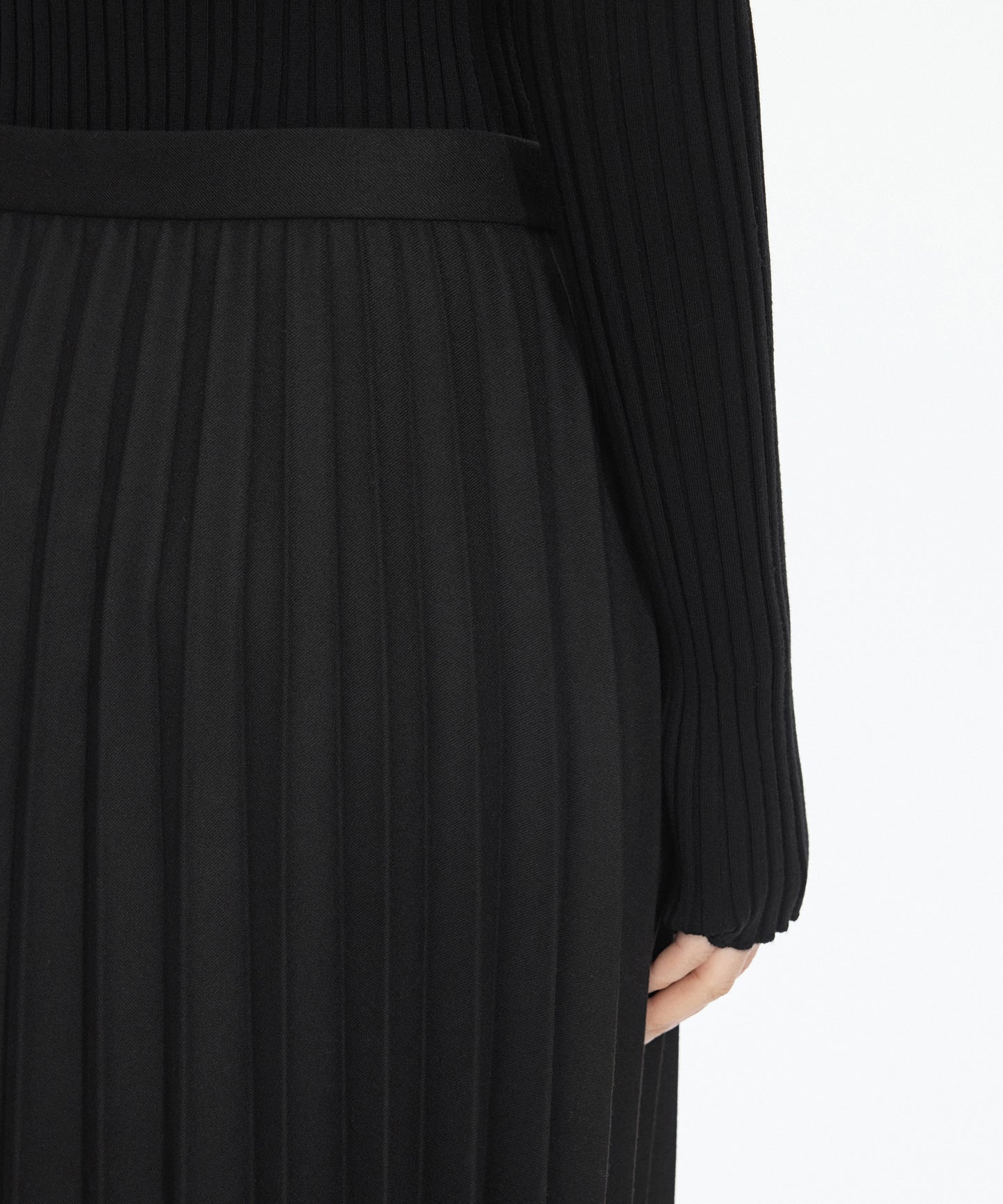 Pure Wool Pleated Skirt