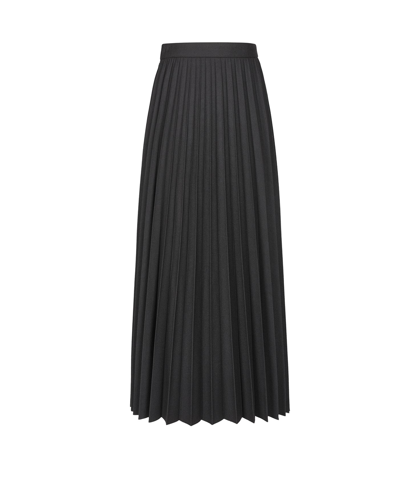 Pure Wool Pleated Skirt