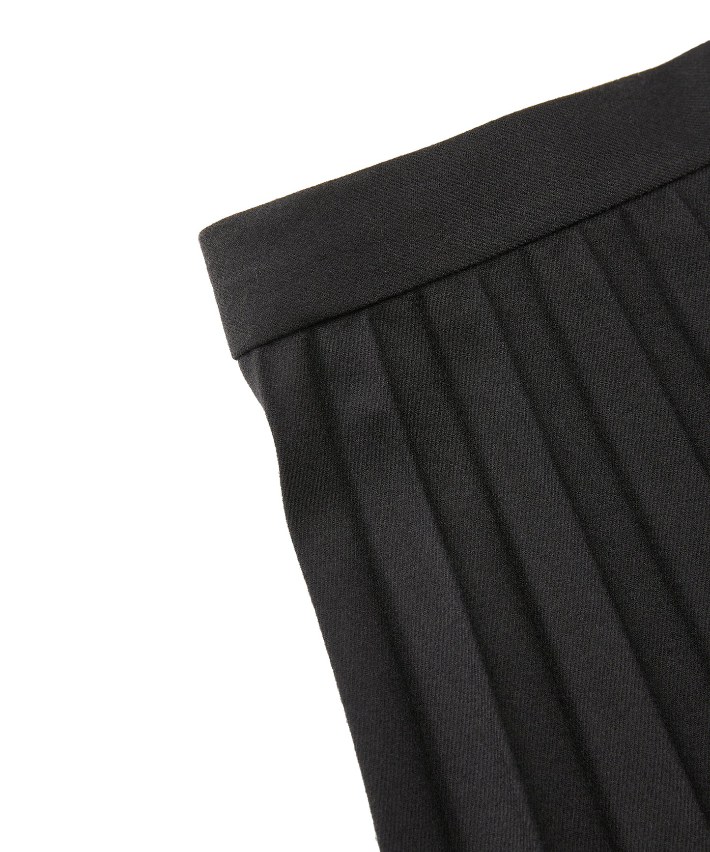 Pure Wool Pleated Skirt