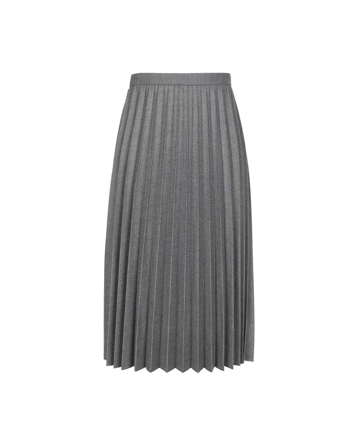 Pure Wool Pleated Skirt