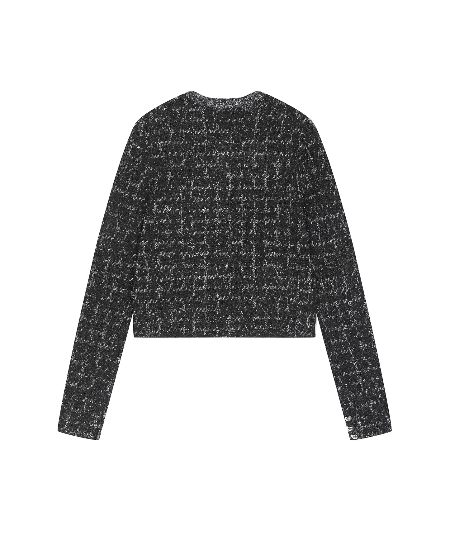 Modern Houndstooth Knit Jacket