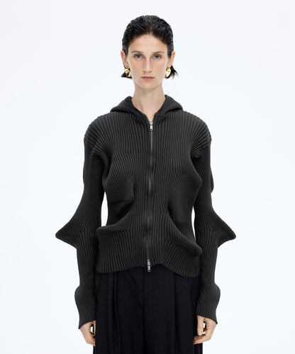 Signature Sculpted Zip-up Cardigan