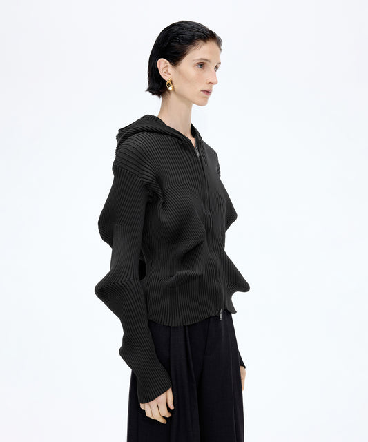 Signature Sculpted Zip-up Cardigan