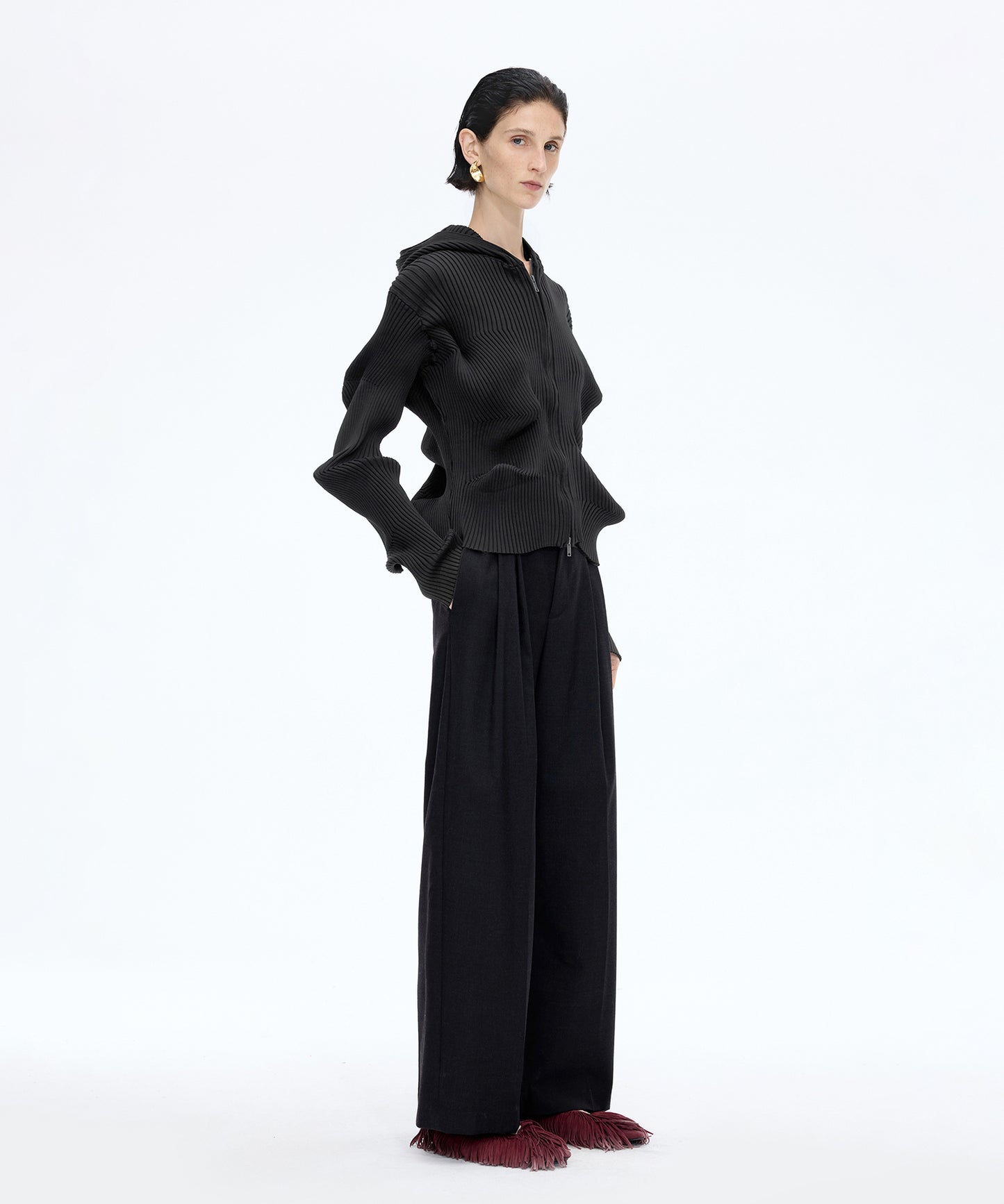 Signature Sculpted Zip-up Cardigan