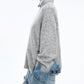 Denim × Knit Contrast Sweater