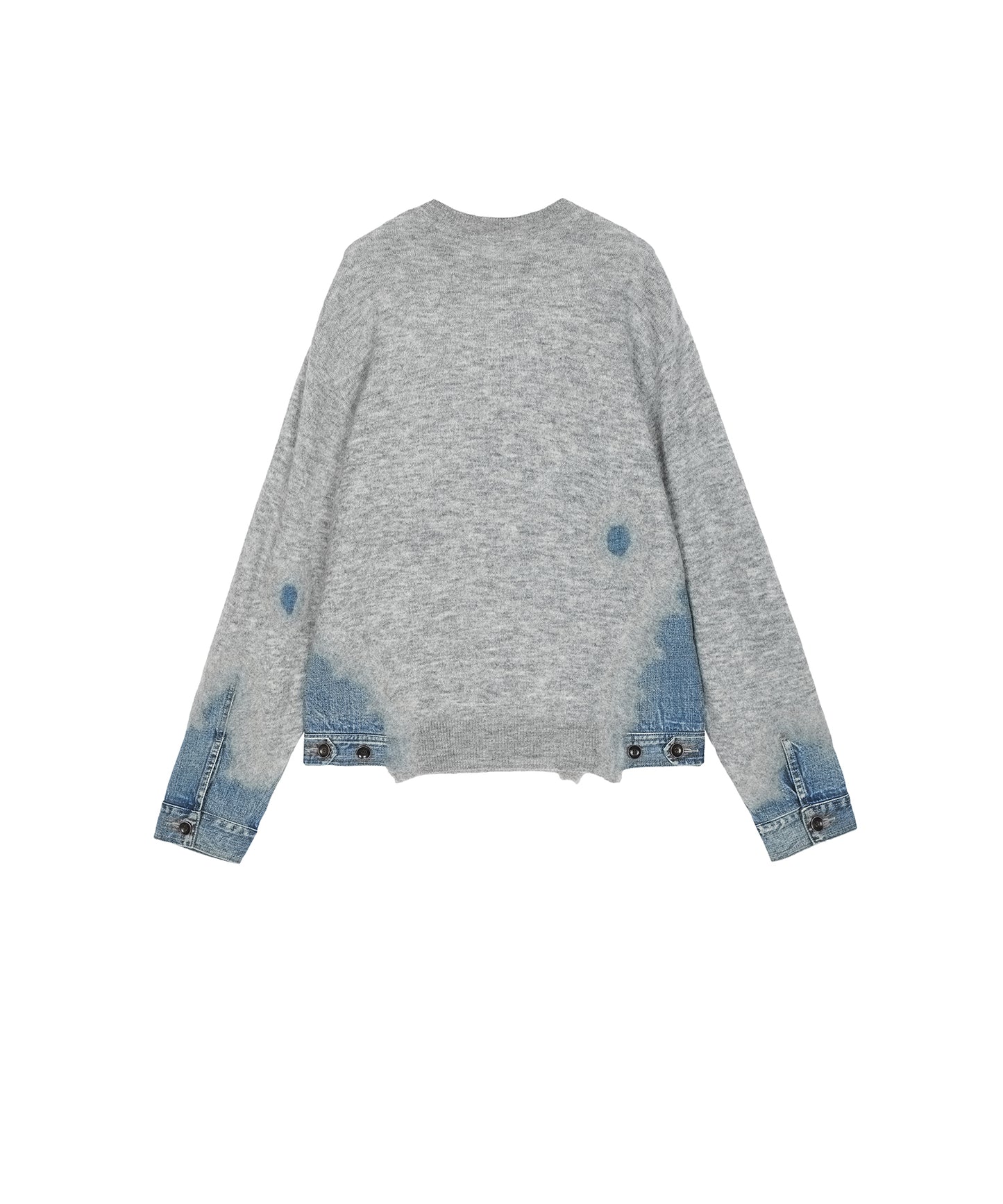 Denim × Knit Contrast Sweater