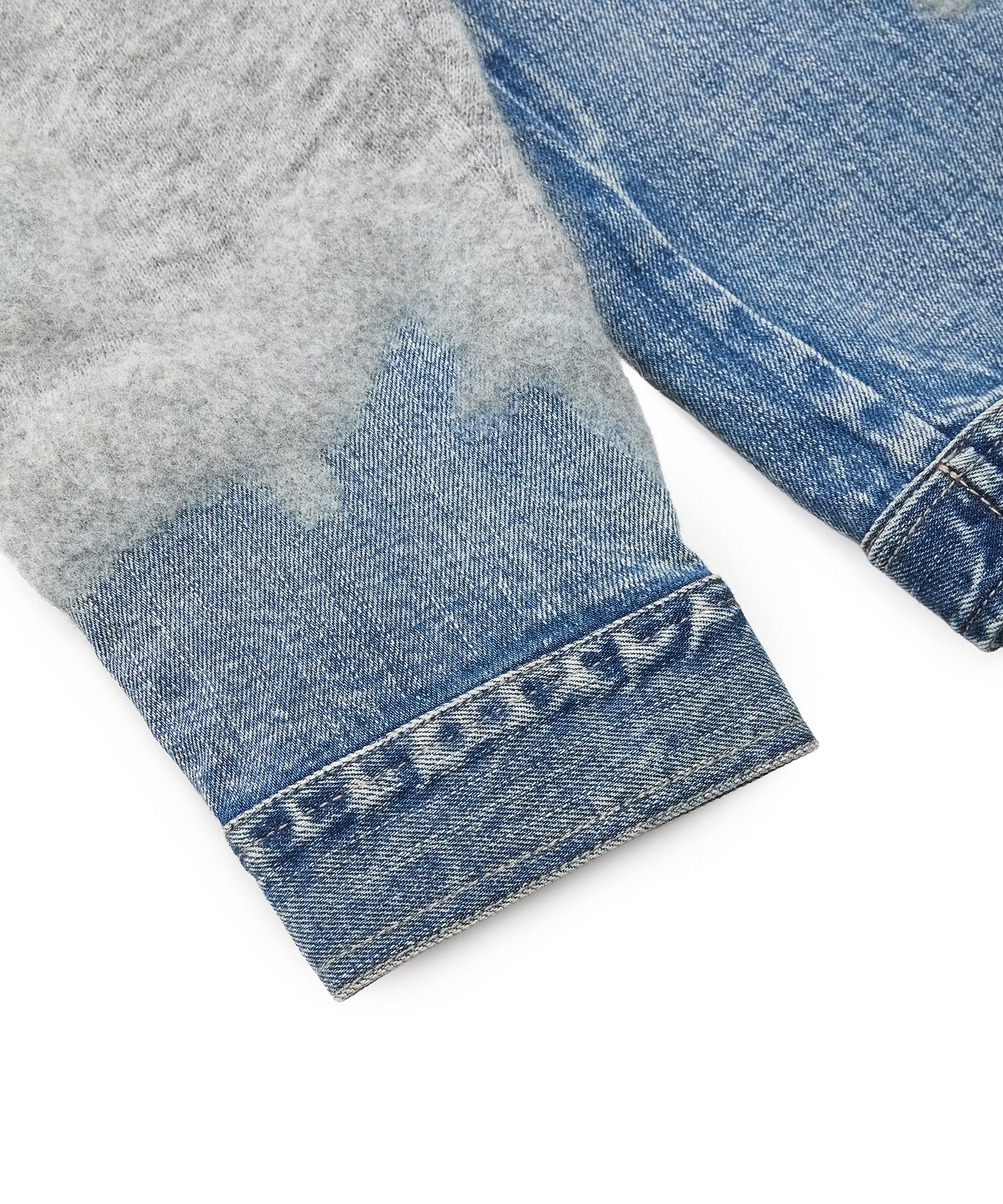 Denim × Knit Contrast Sweater – JNBY ONLINE STORE