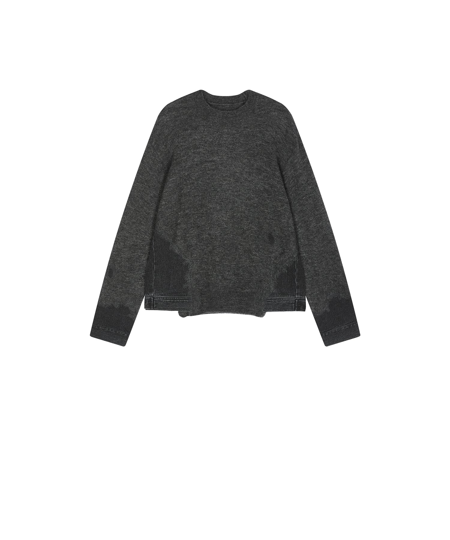 JNBY Denim × Knit Contrast Sweater Denim × Knit Contrast Sweater – JNBY ONLINE STORE