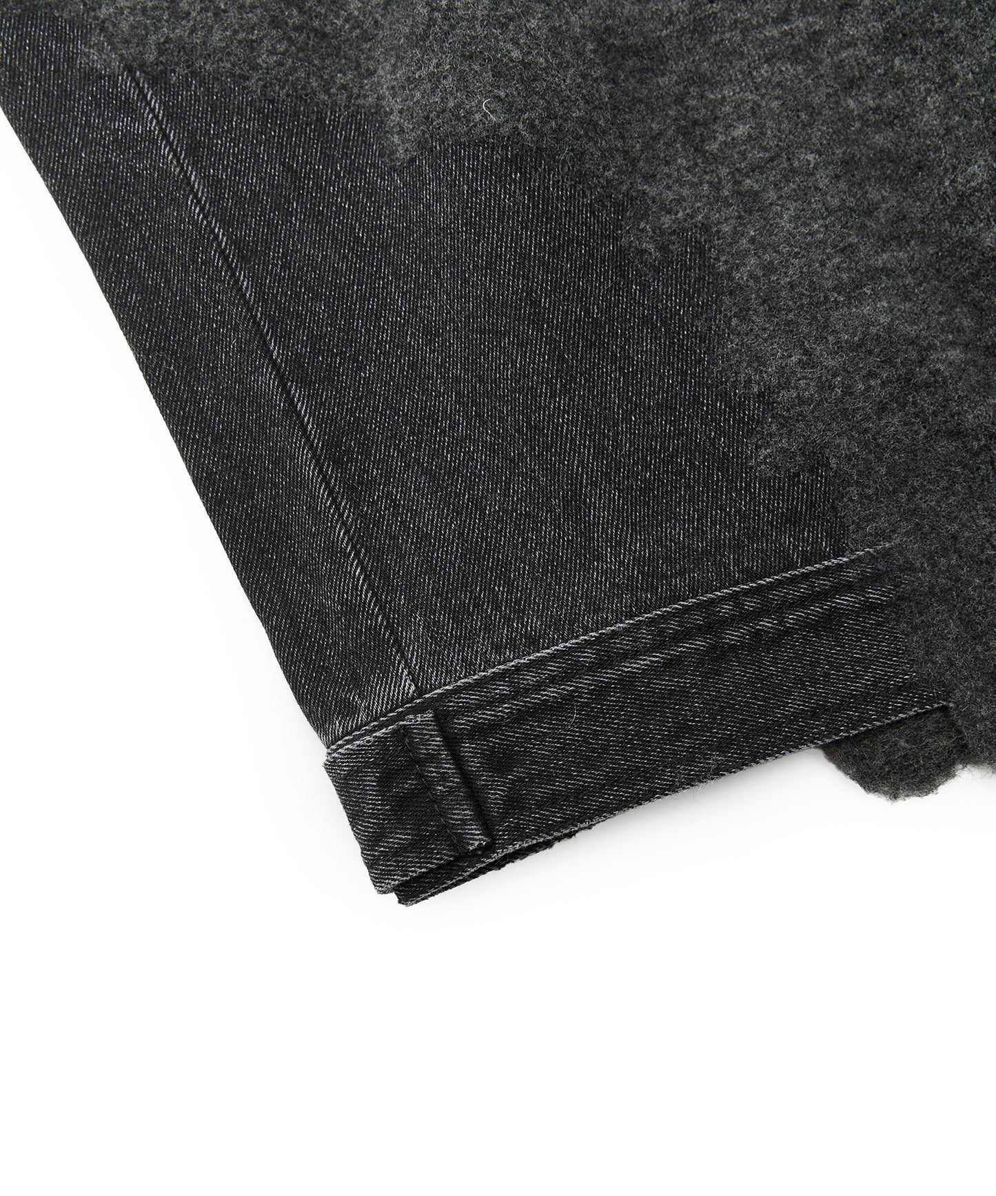 Denim × Knit Contrast Sweater