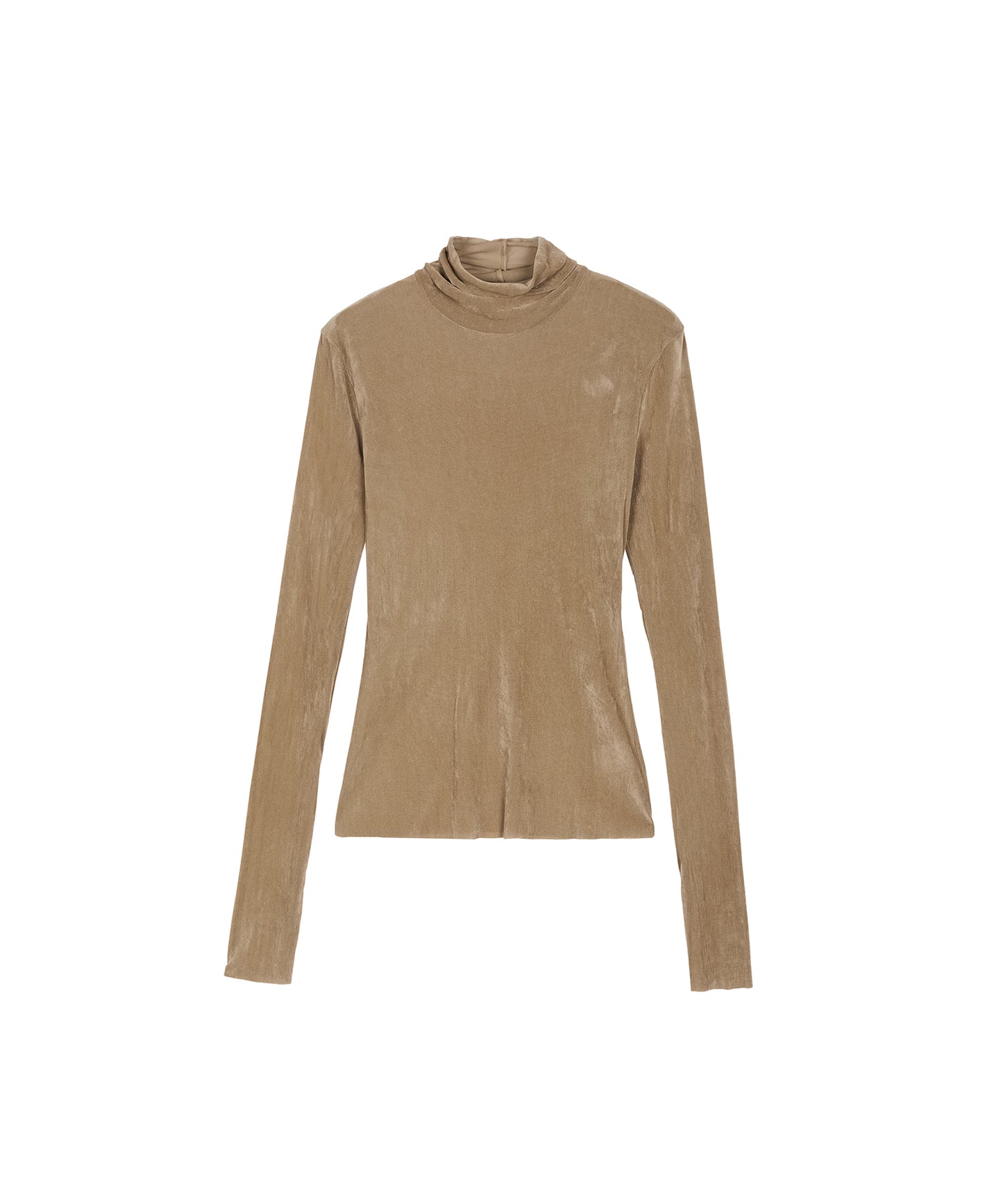 Velour Turtleneck Top