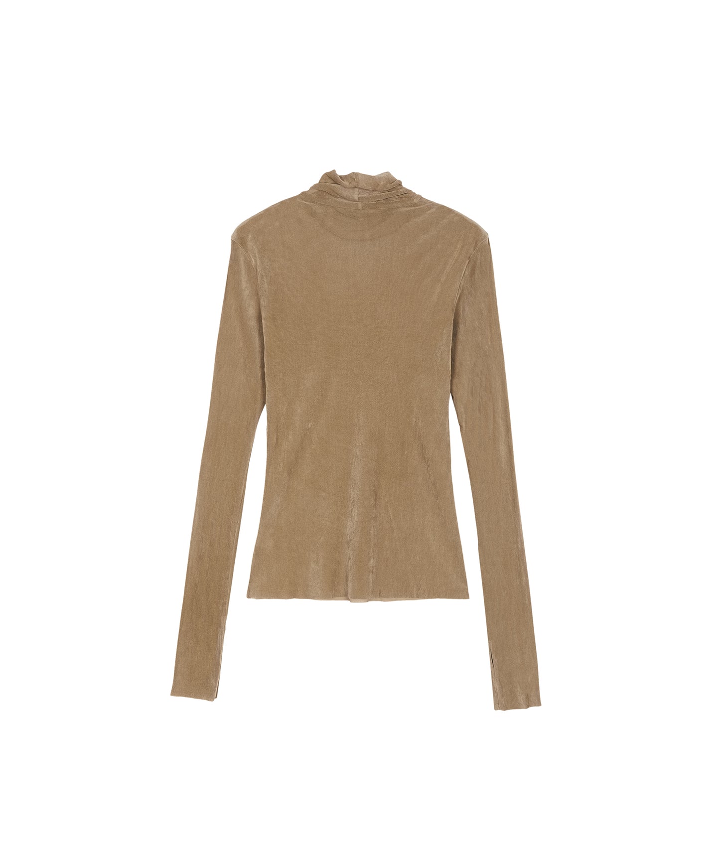 Velour Turtleneck Top