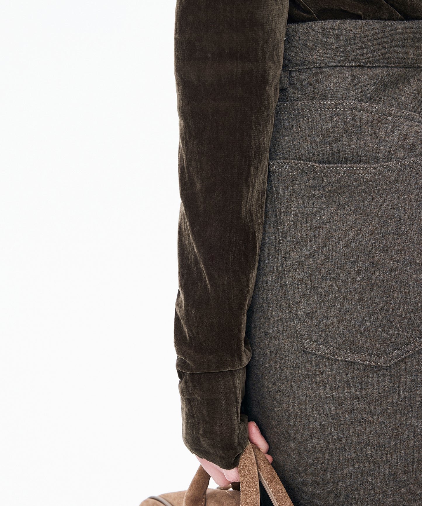 Velour Turtleneck Top