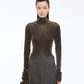 Velour Turtleneck Top