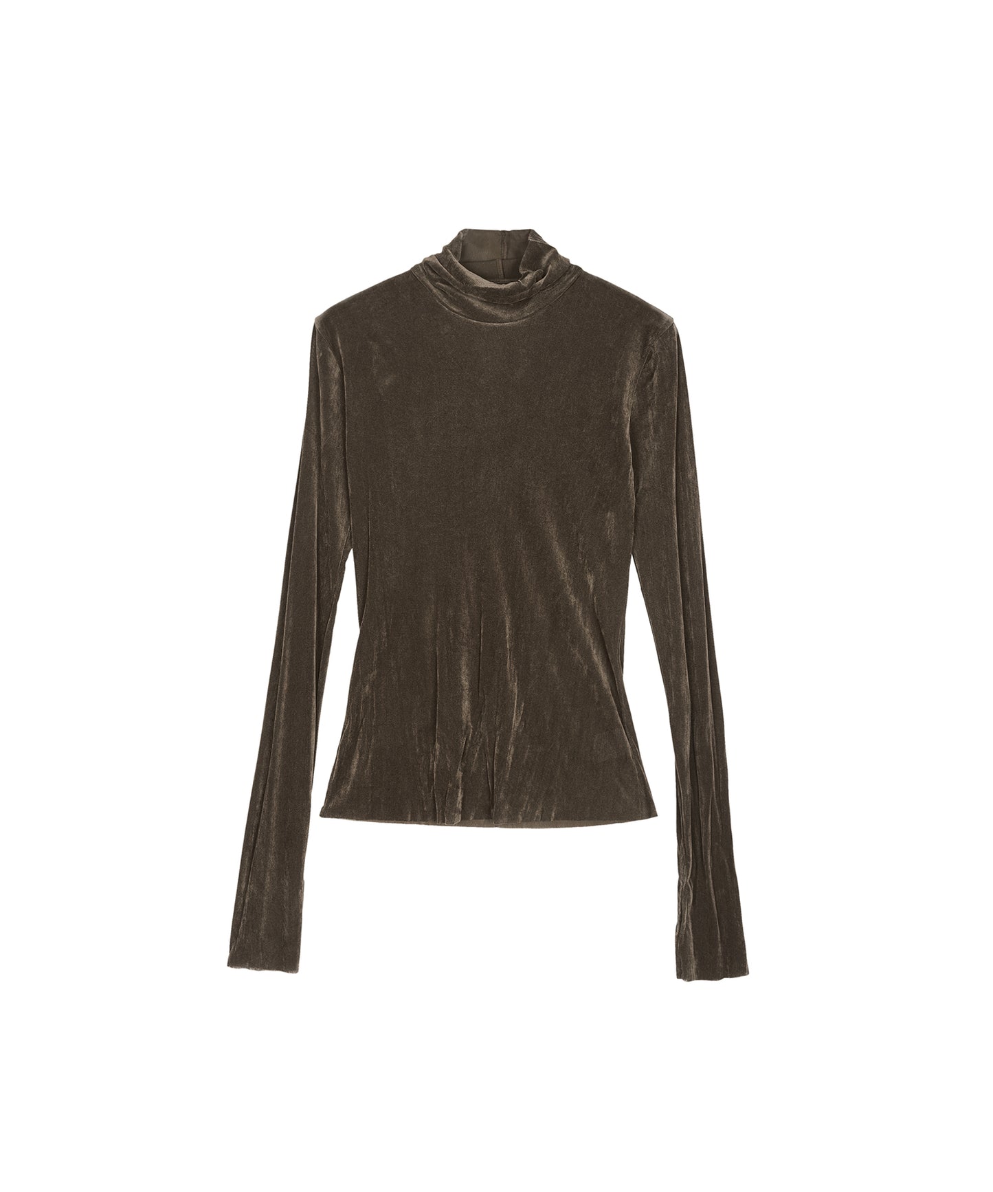 Velour Turtleneck Top