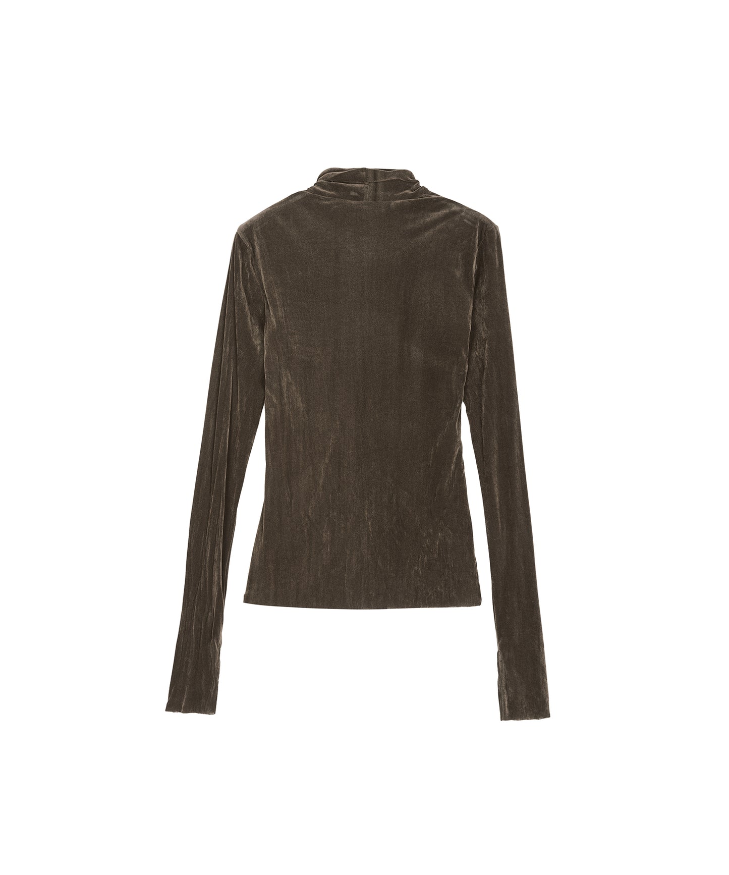 Velour Turtleneck Top