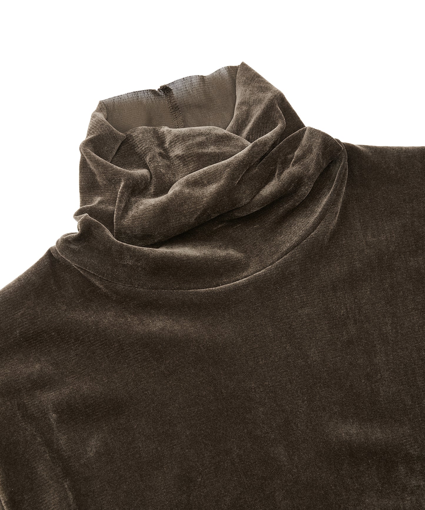 Velour Turtleneck Top