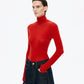 Velour Turtleneck Top