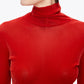 Velour Turtleneck Top