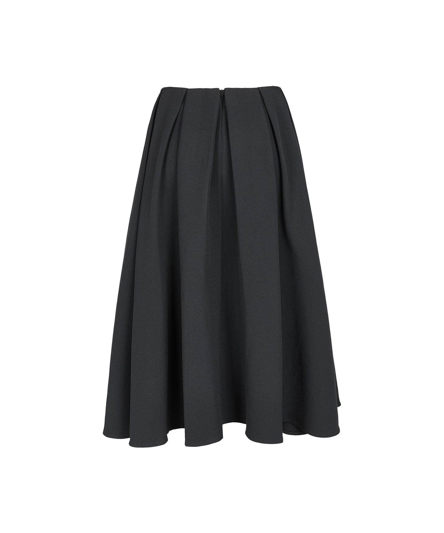 Box Pleated Flare Skirt