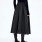 Box Pleated Flare Skirt