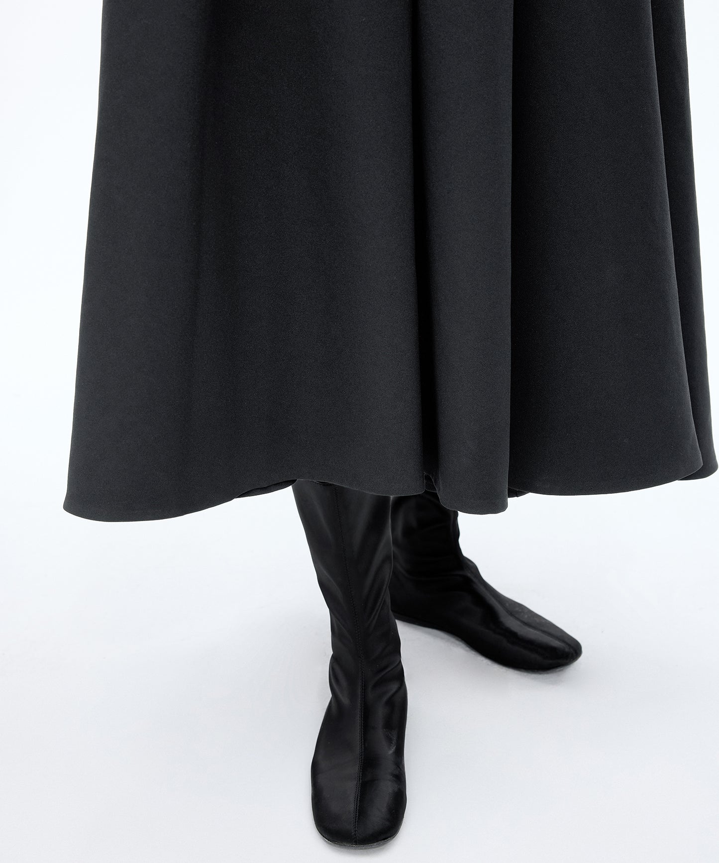 Box Pleated Flare Skirt