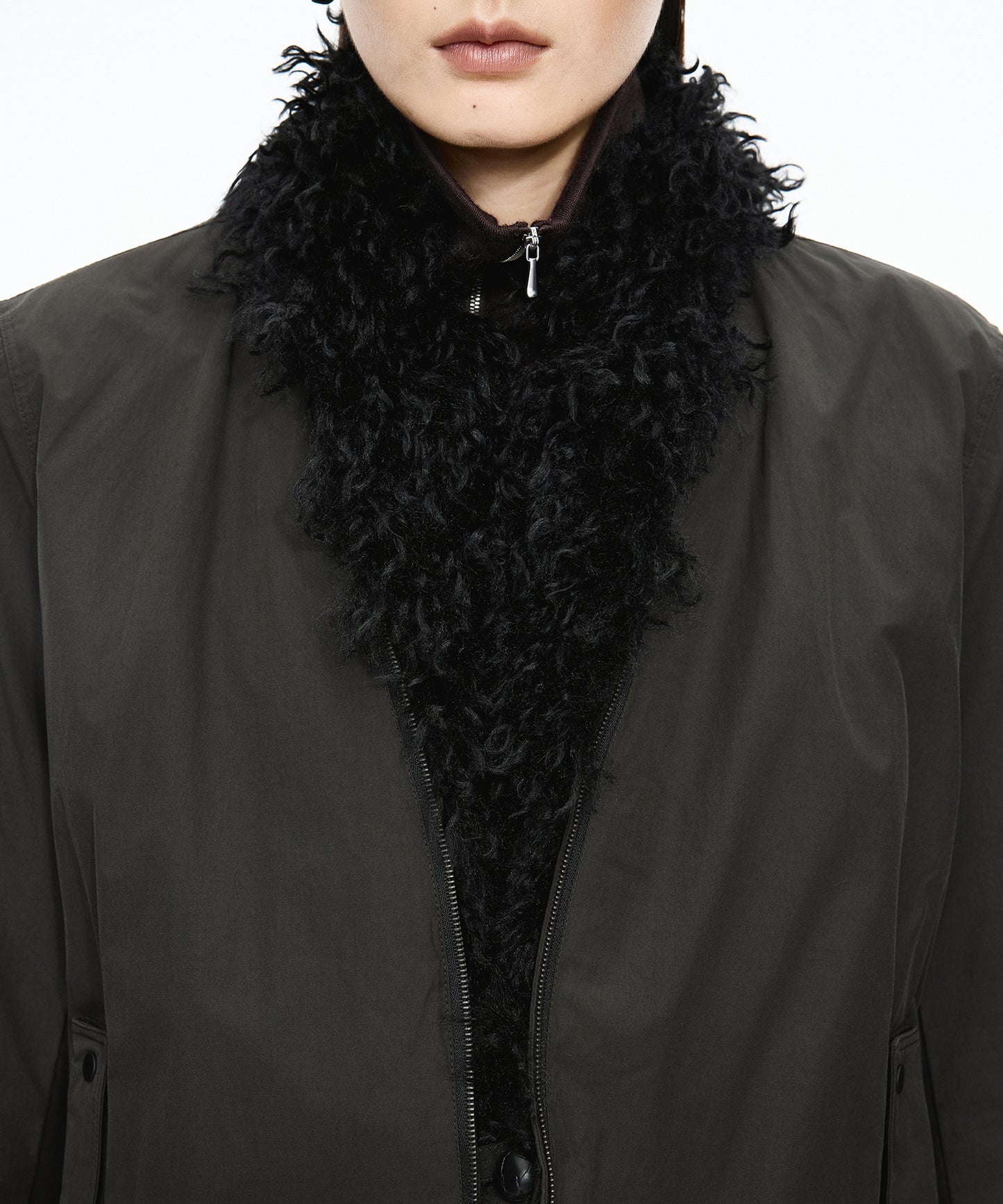 Fur-trimmed Down Jacket