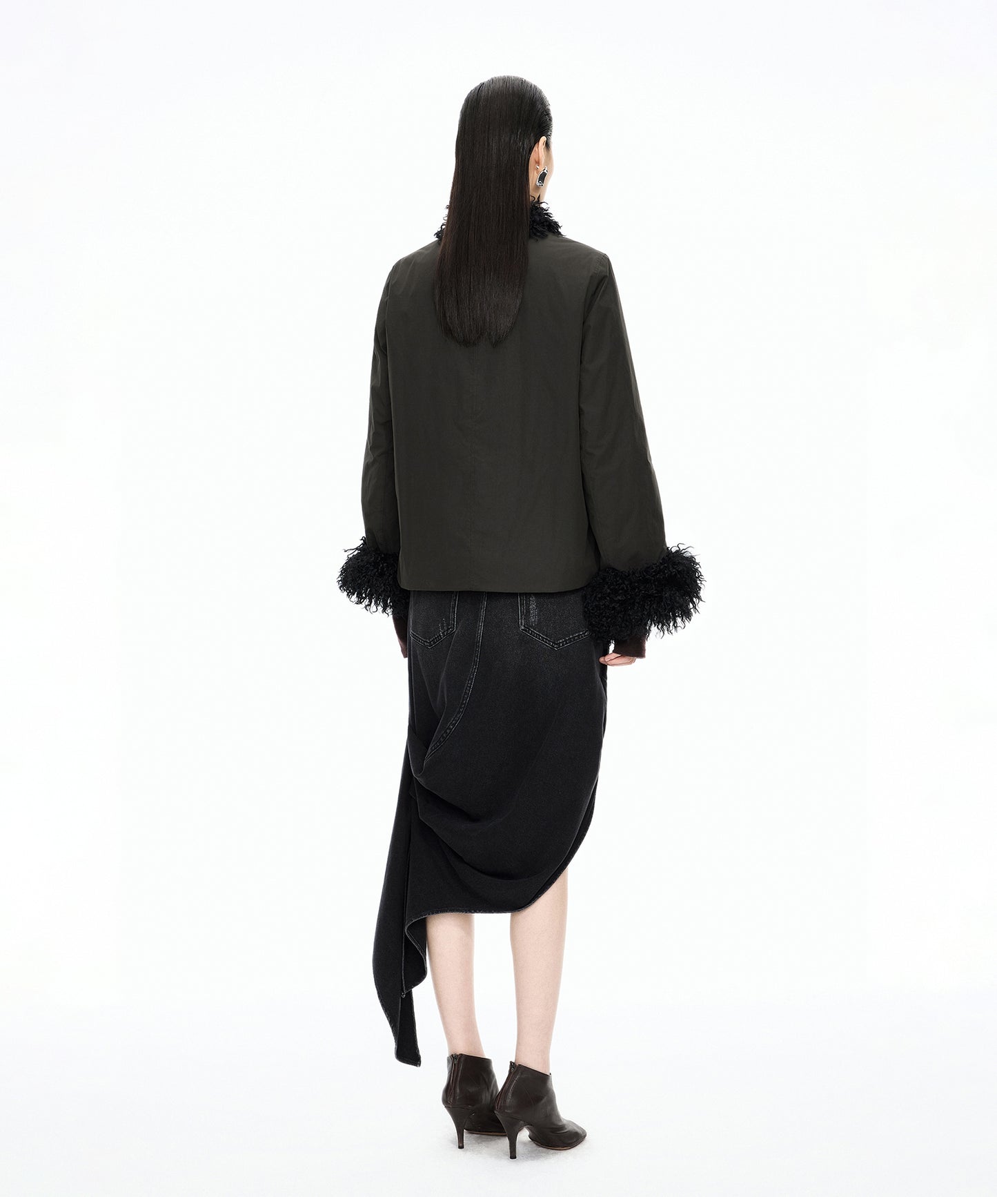 Fur-trimmed Down Jacket