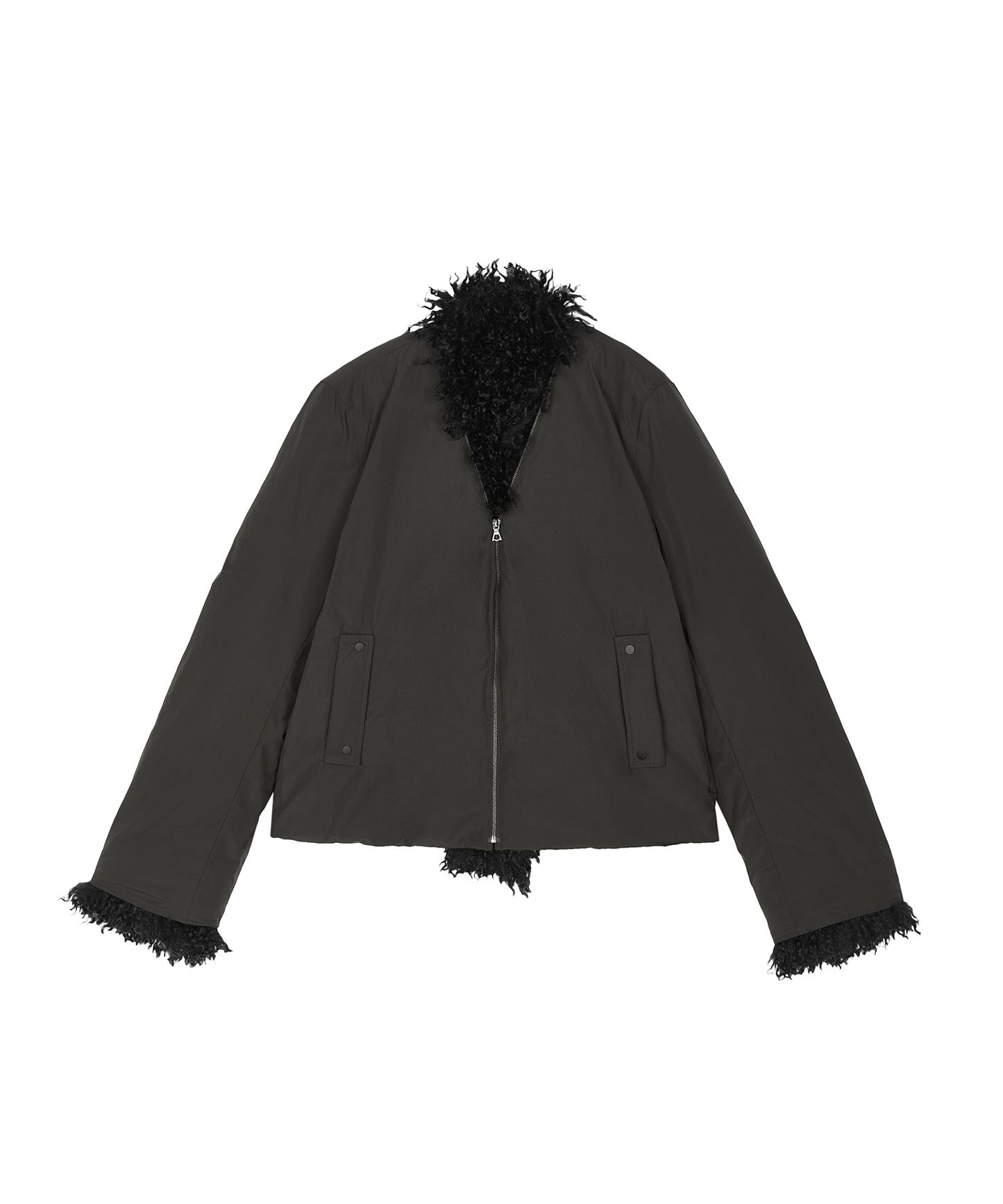 Fur-trimmed Down Jacket