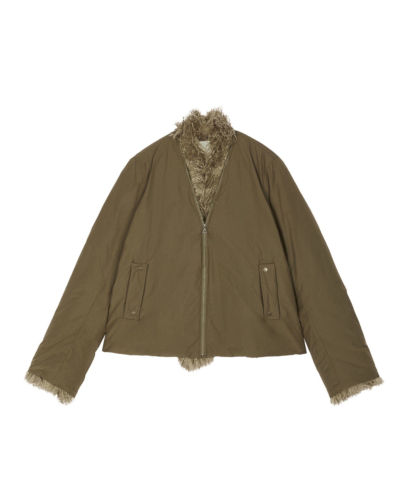 Fur-trimmed Down Jacket