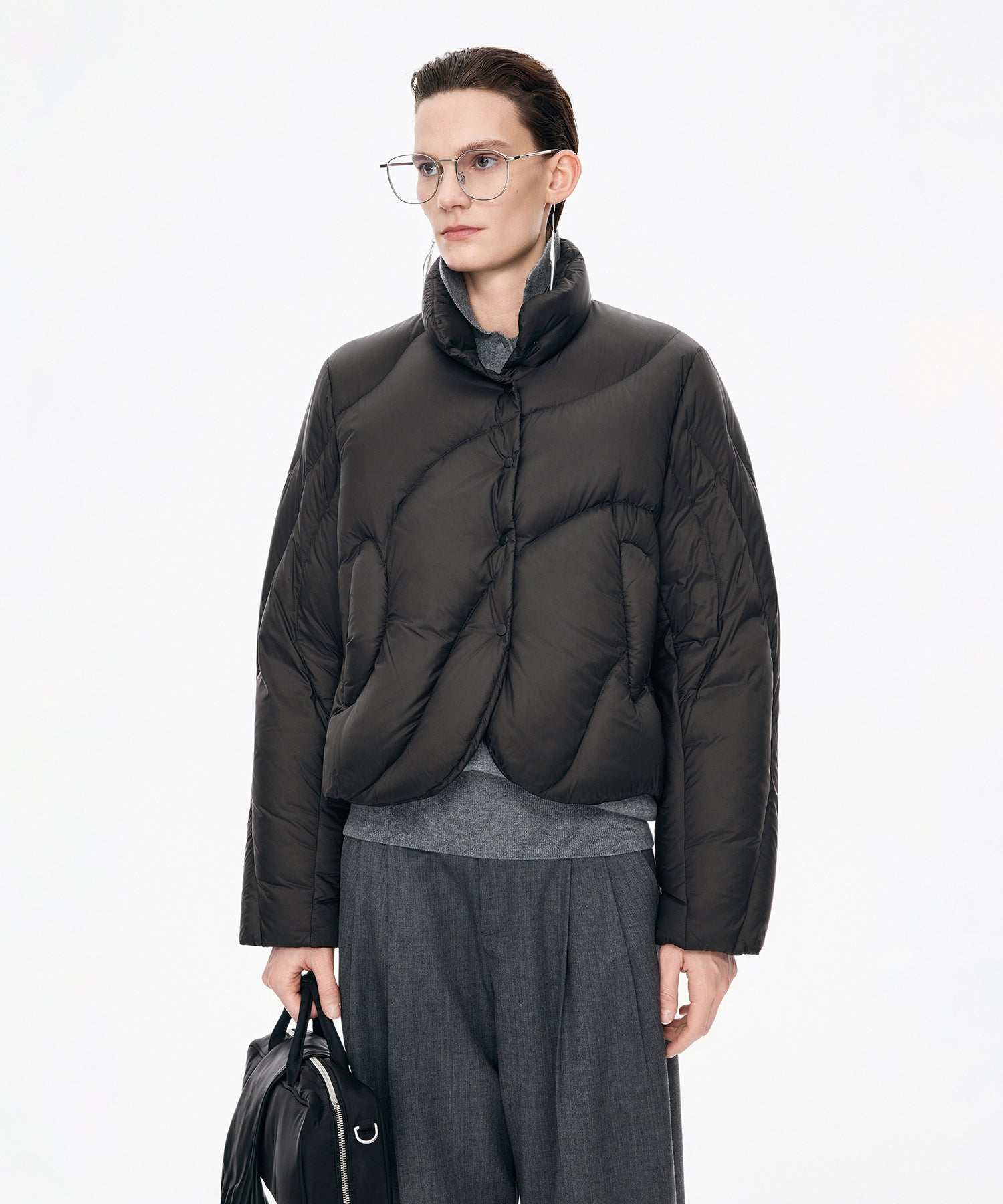 Curved Quilted Down Jacket – JNBY ONLINE STORE