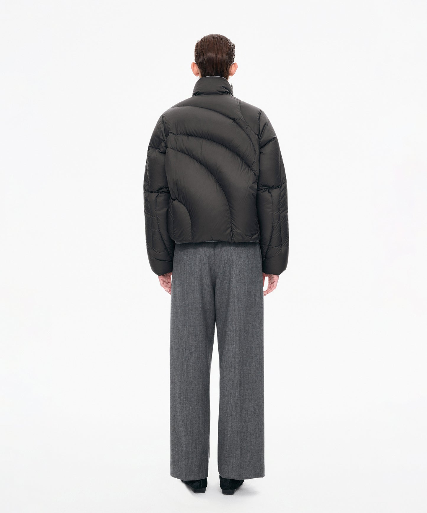 Curved Quilted Down Jacket