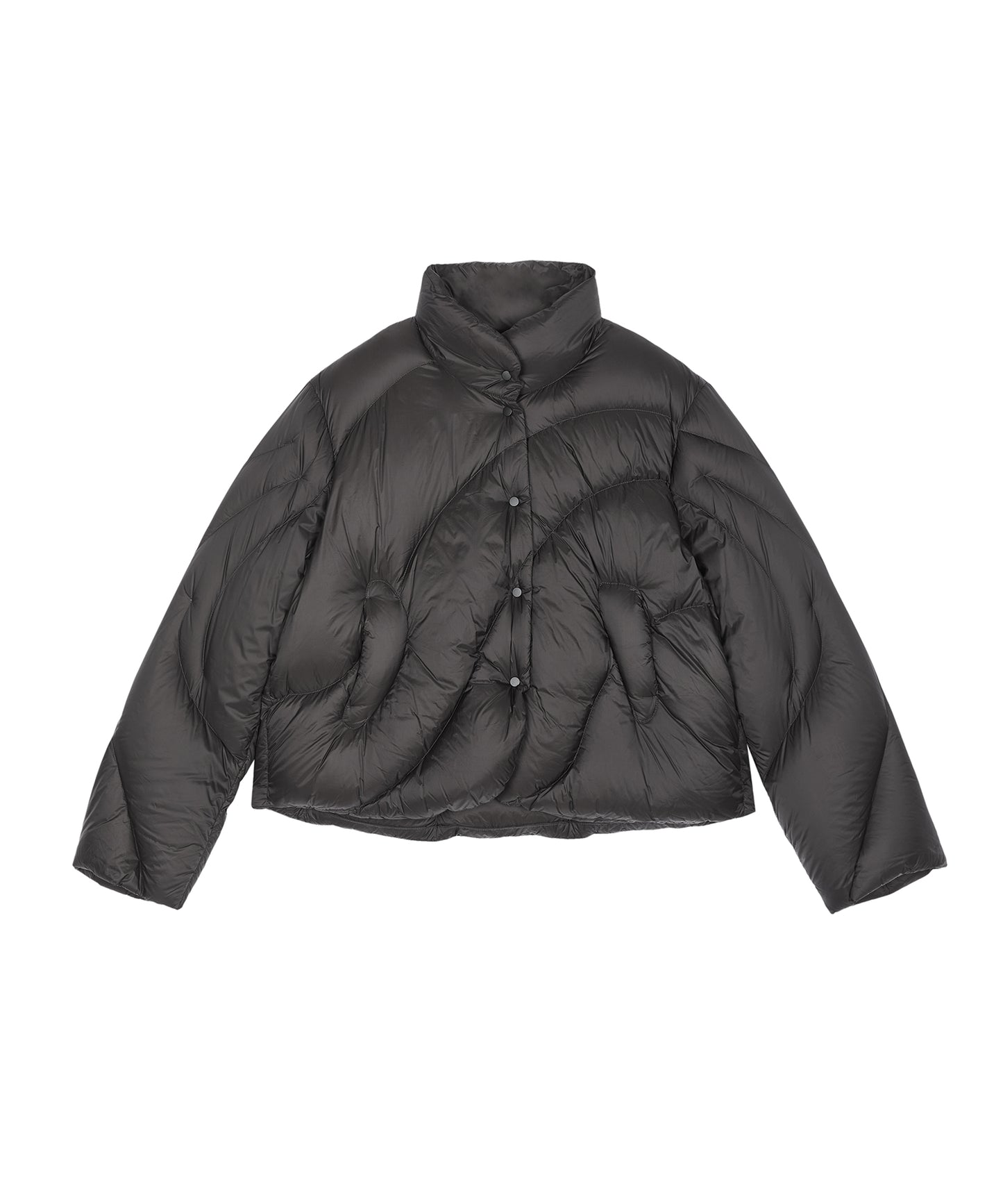 Curved Quilted Down Jacket