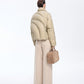 Curved Quilted Down Jacket