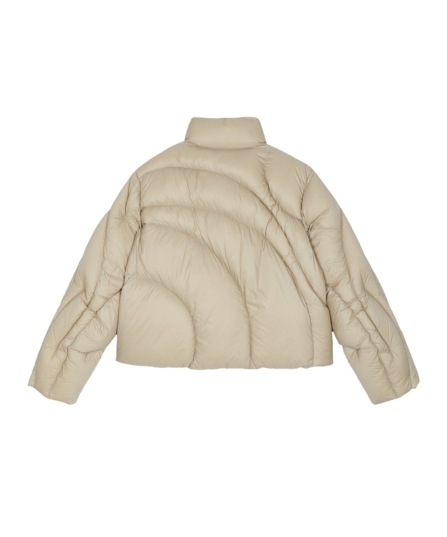 Curved Quilted Down Jacket